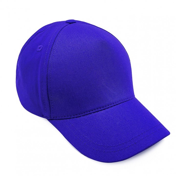 Saks Mavi Pamuk Gabardin 6 Panel Vision Promosyon Şapkası